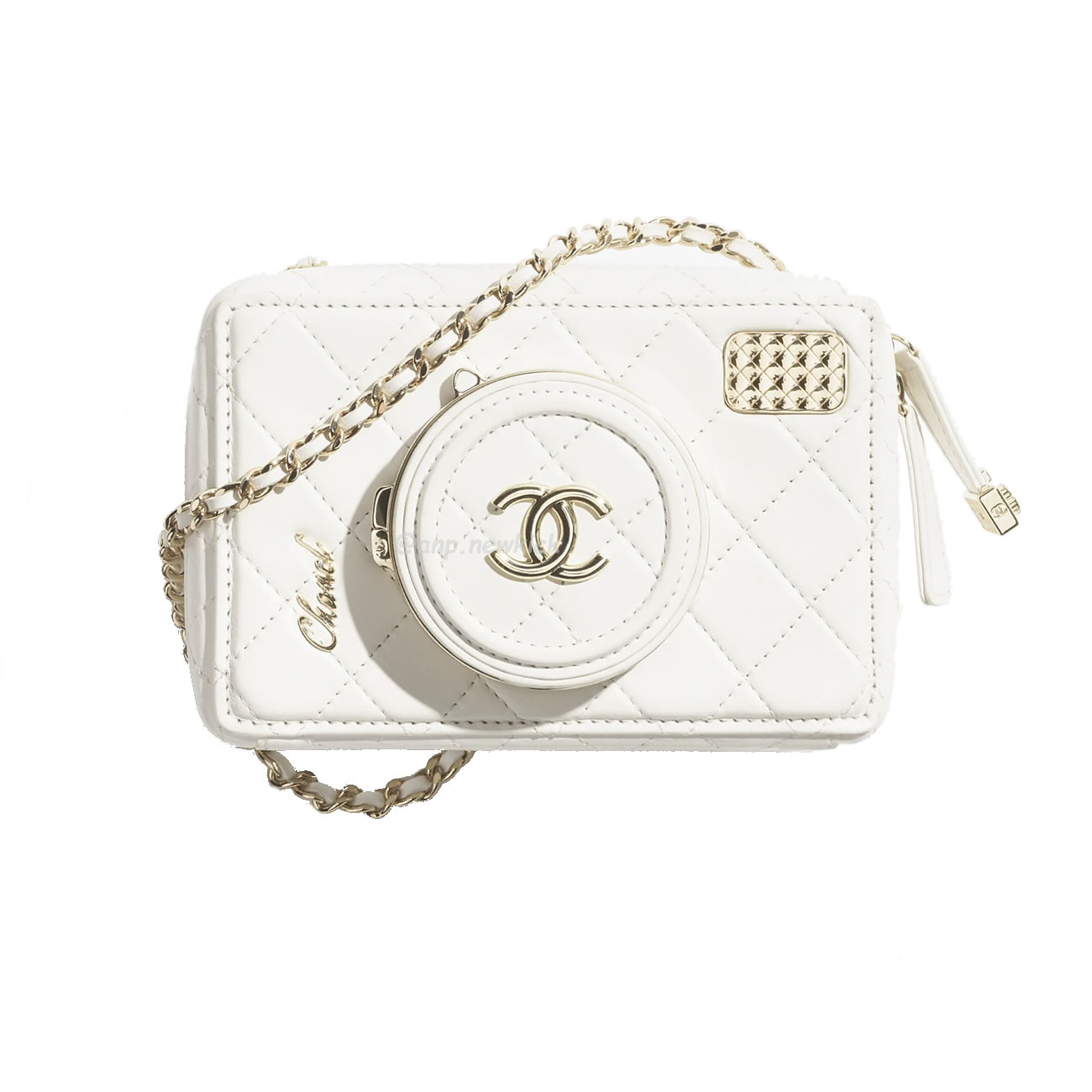 Chanel Camera Bag Lambskin White As4817 B16255 10601 (1) - newkick.app